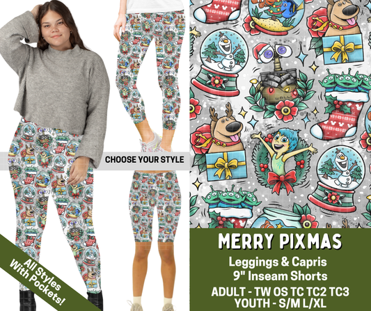 Preorder! Closes 7/15. ETA Nov. Merry Pixmas Combo Legging Lengths