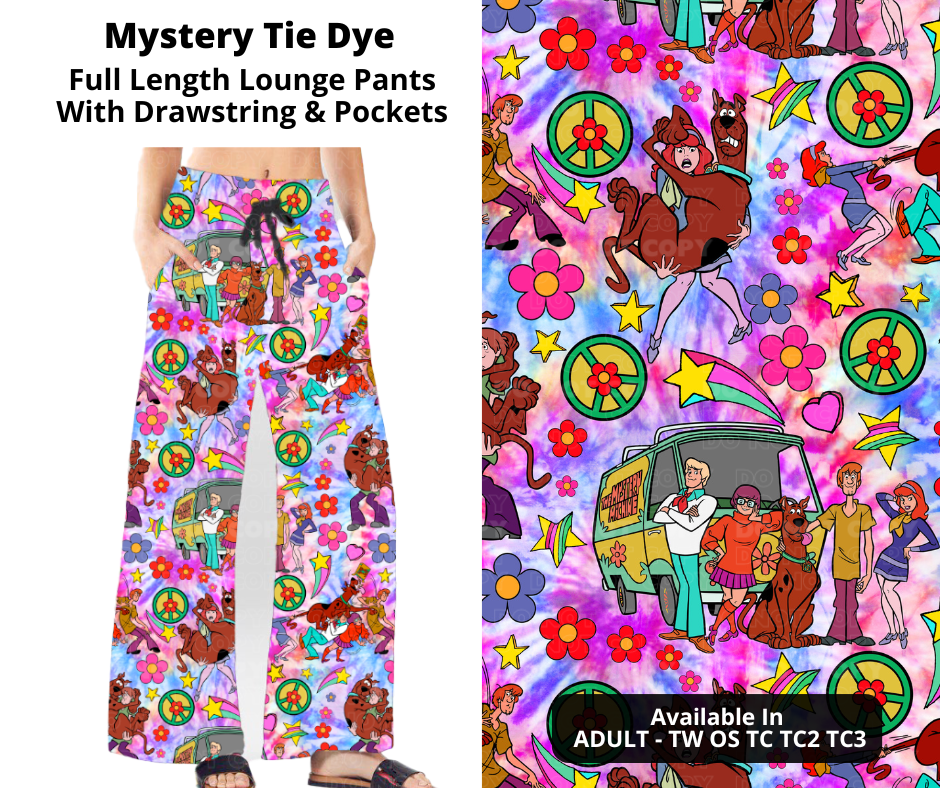 Preorder! Closes 12/2. ETA Feb. Mystery Tie Dye Full Length Lounge Pants