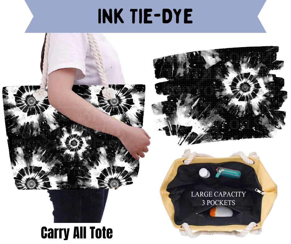 Preorder! Closes 5/21. ETA Aug. Ink Tie-Dye Carry All Tote