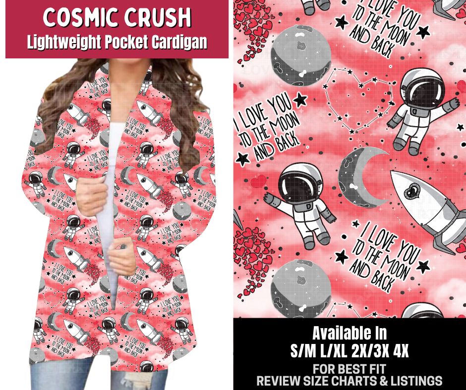 Preorder! Closes 10/14. ETA Jan. Cosmic Crush Pocket Cardigan