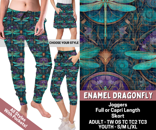 Preorder! Closes 6/11. ETA Sept. Enamel Dragonfly Combo Jogger Lengths & Skort