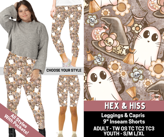 Preorder! Closes 6/11. ETA Sept. Hex & Hiss Combo Legging Lengths