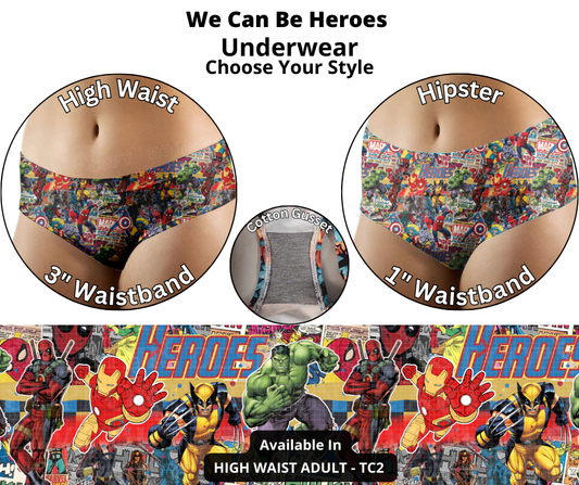 We Can Be Heroes Underwear