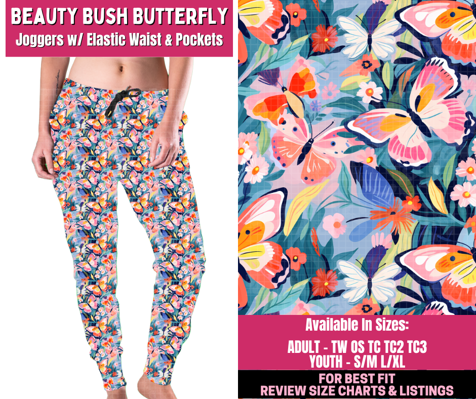 Preorder! Closes 12/31. ETA March. Beauty Bush Butterfly Joggers