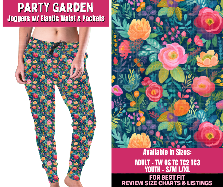 Preorder! Closes 12/31. ETA March. Party Garden Joggers