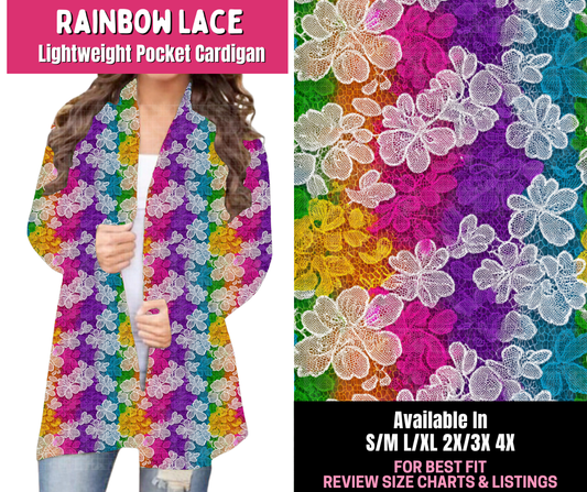 Preorder! Closes 1/1. ETA March. Rainbow Lace Pocket Cardigan