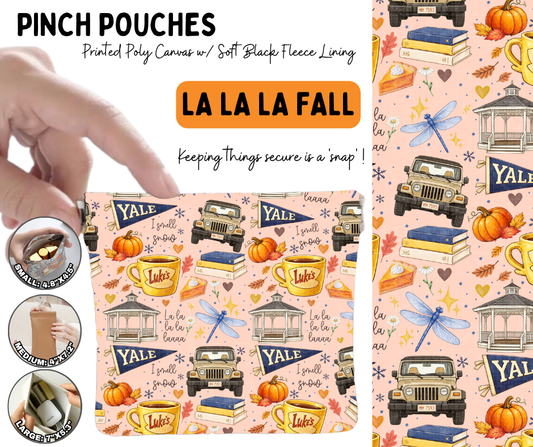 Preorder! Closes 6/17. ETA Sept. La La La Fall Pinch Pouches in 3 Sizes