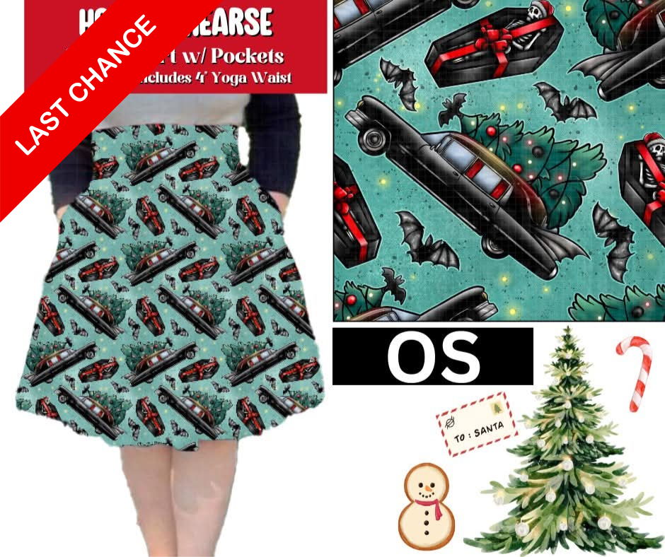 Holiday Hearse Swing Skirt