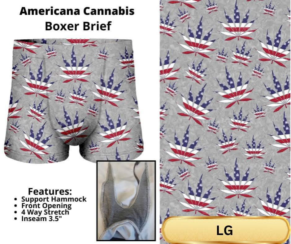 Americana Cannabis Boxer Briefs