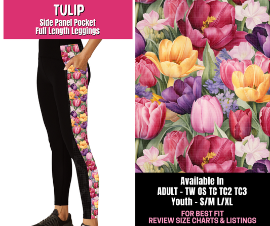 Preorder! Closes 1/1. ETA March. Tulip Side Panel Pocket Full Length Leggings
