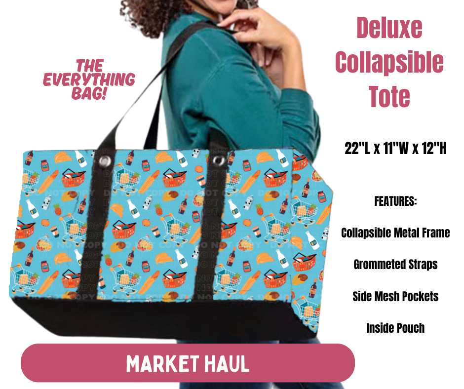 Preorder! Closes 10/8. ETA Jan. Market Haul Collapsible Tote