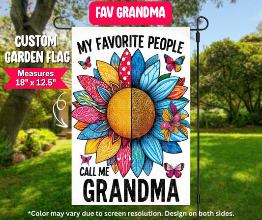 Preorder! Closes 12/25. ETA March. Fav Grandma Garden Flag