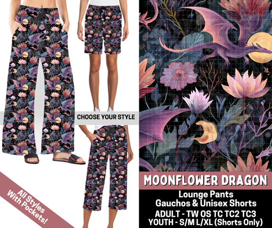 Preorder! Closes 6/11. ETA Sept. Moonflower Dragon Combo Lounge Lengths