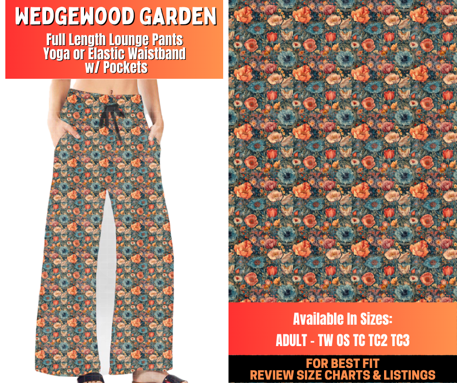 Preorder! Closes 12/29. ETA March. Wedgewood Garden Full Length Lounge Pants