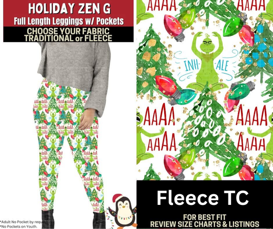 Holiday Zen G Fleece Leggings