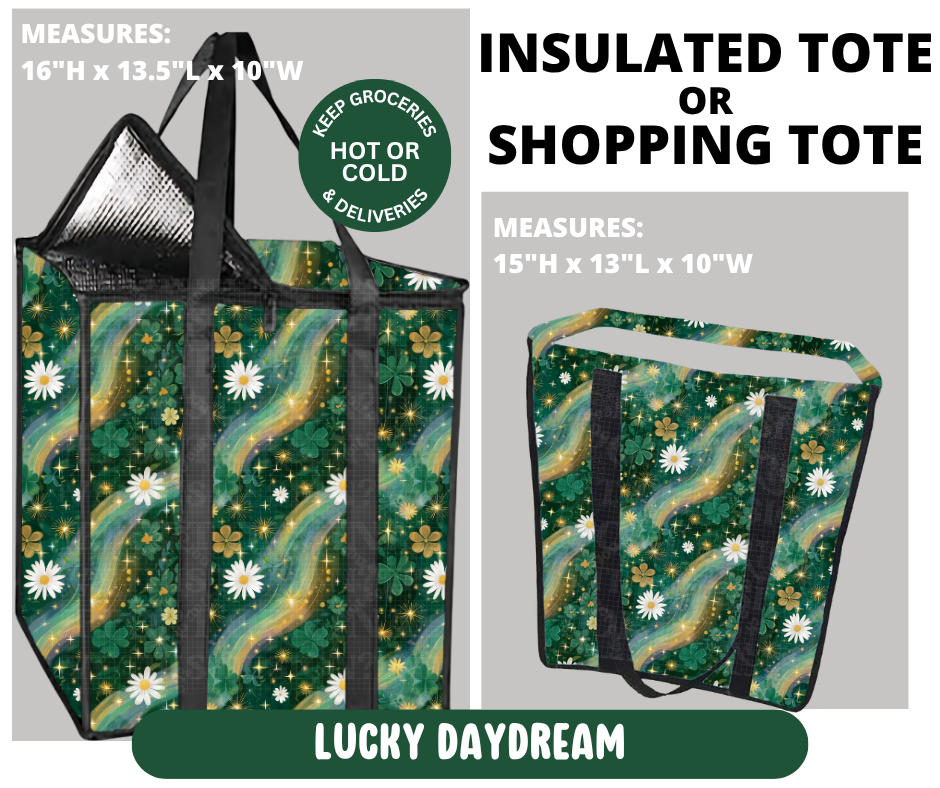 Preorder! Closes 10/7. ETA Jan. Lucky Daydream Shopping & Insulated Tote
