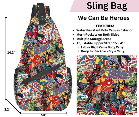 We Can Be Heroes Sling Bag
