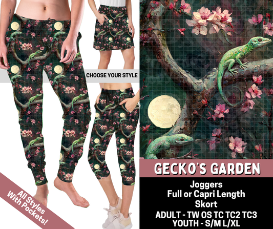 Preorder! Closes 6/11. ETA Sept. Gecko's Garden Combo Jogger Lengths & Skort