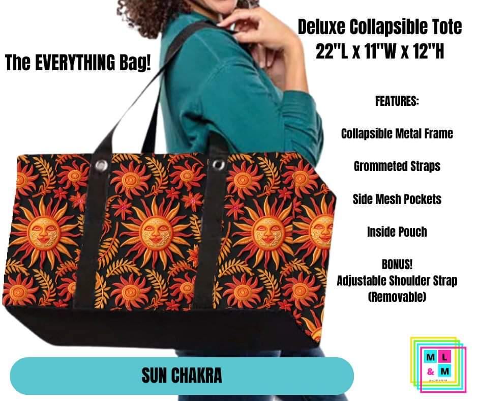 Sun Chakra Collapsible Tote