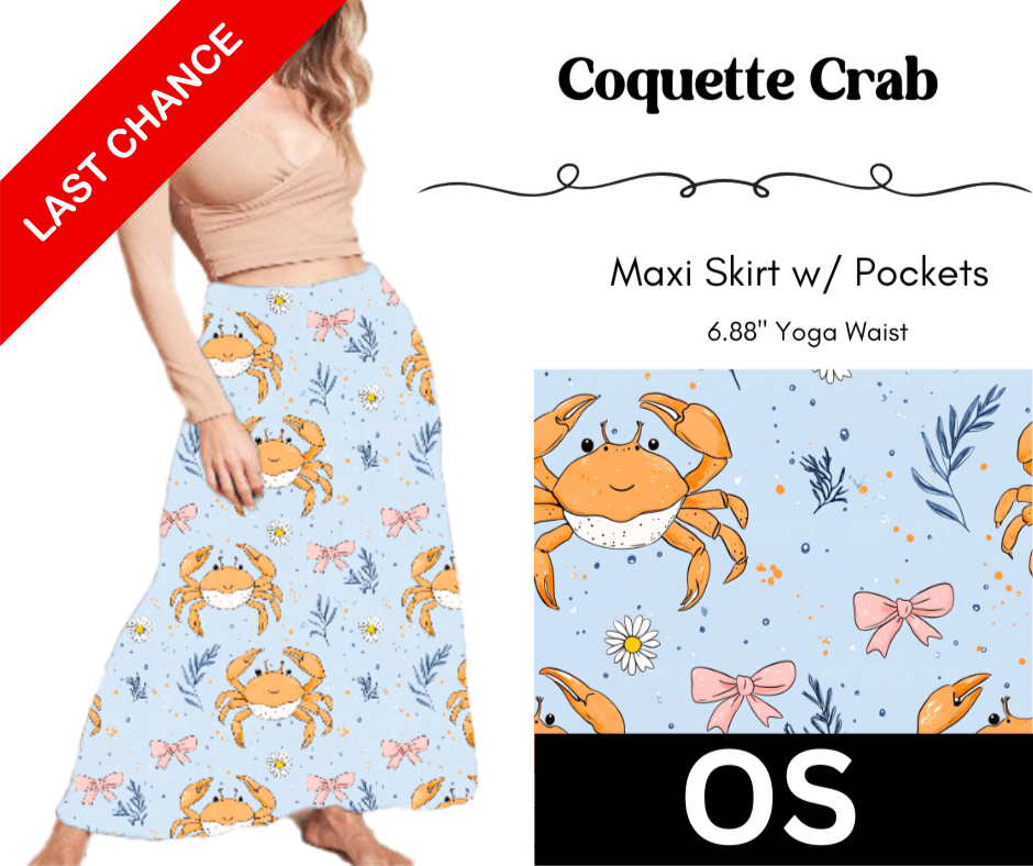 Coquette Crab Maxi Skirt