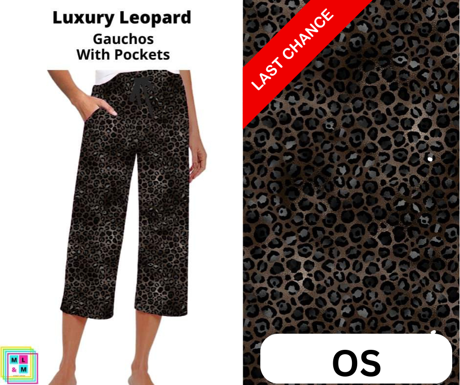 Luxury Leopard Capri Gauchos