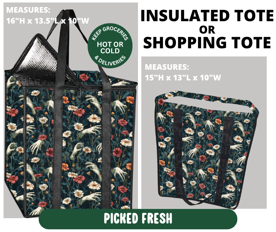Preorder! Closes 10/7. ETA Jan. Picked Fresh Shopping & Insulated Tote