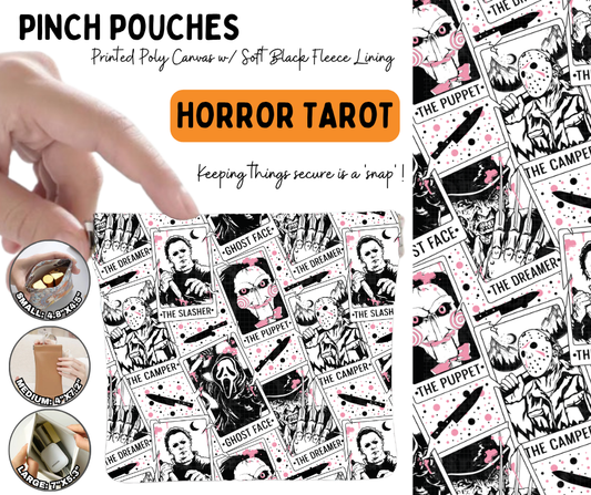 Preorder! Closes 6/17. ETA Sept. Horror Tarot Pinch Pouches in 3 Sizes