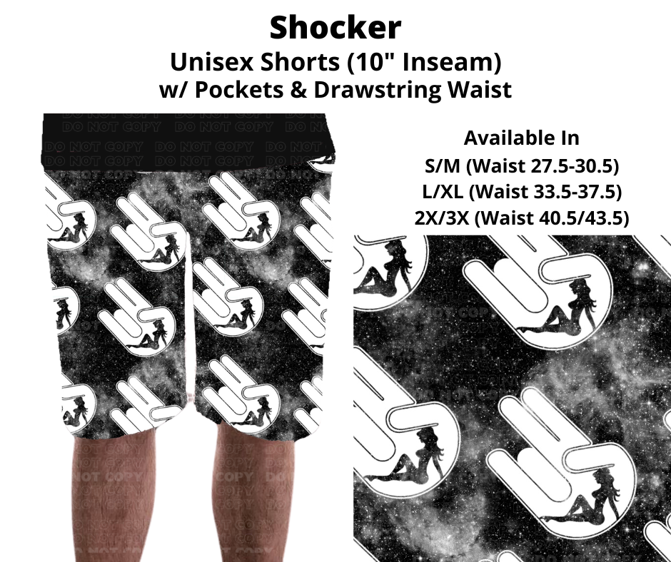 Preorder! Closes 11/27. ETA Feb. Shocker Unisex Shorts