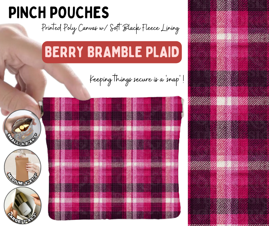 Preorder! Closes 8/19. ETA Nov. Berry Bramble Plaid in 3 Sizes