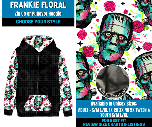 Preorder! Closes 2/2. ETA May. Frankie Floral Zip-Up or Pullover Hoodie