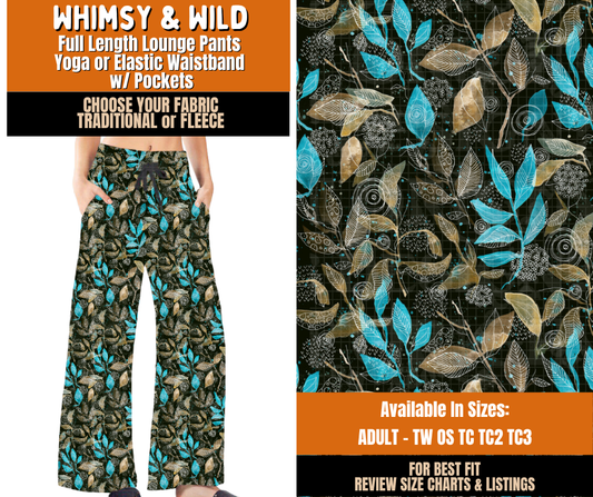Preorder! Closes 11/2. ETA Feb. Whimsy & Wild Lounge Pants Choose Fleece or Traditional