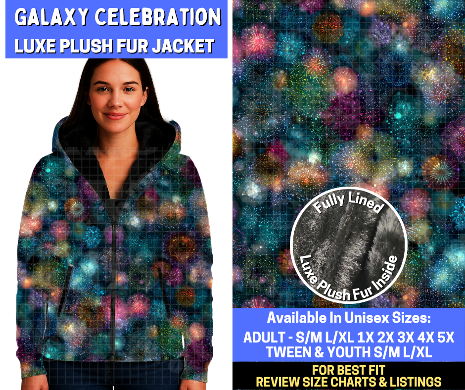 Preorder! Closes 10/29. ETA Jan. Galaxy Celebration Luxe Fur Jacket