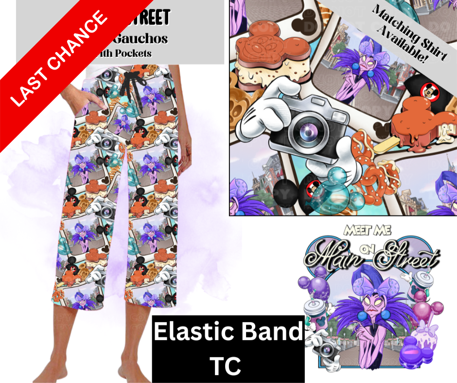 Y Main Street Capri Gauchos