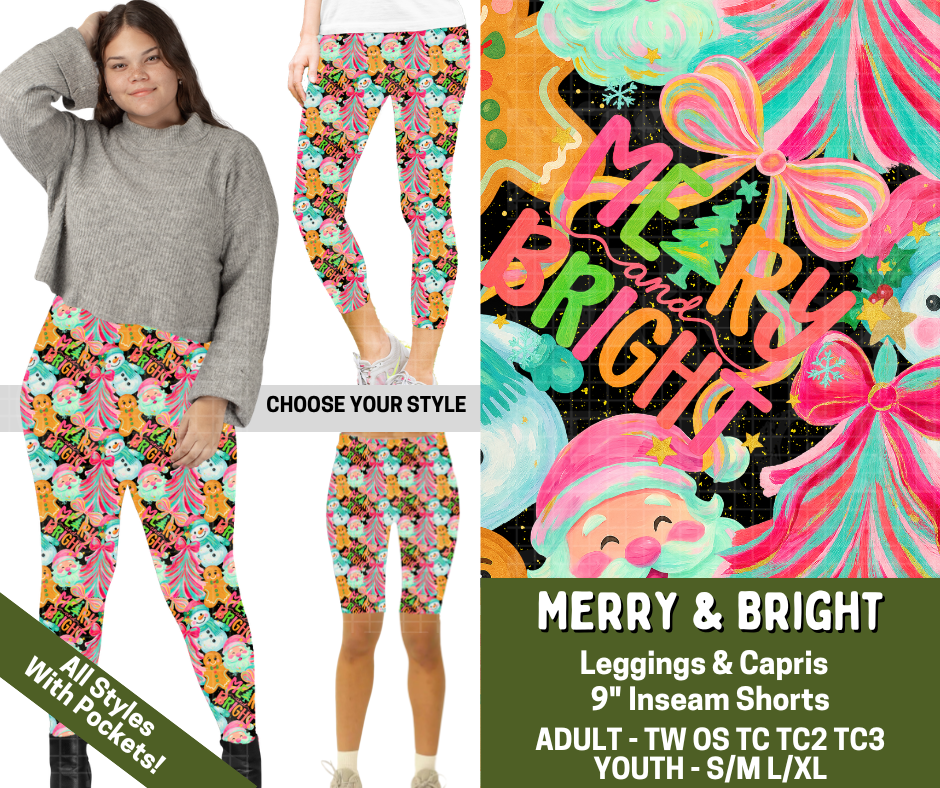 Preorder! Closes 7/15. ETA Nov. Merry & Bright Combo Legging Lengths
