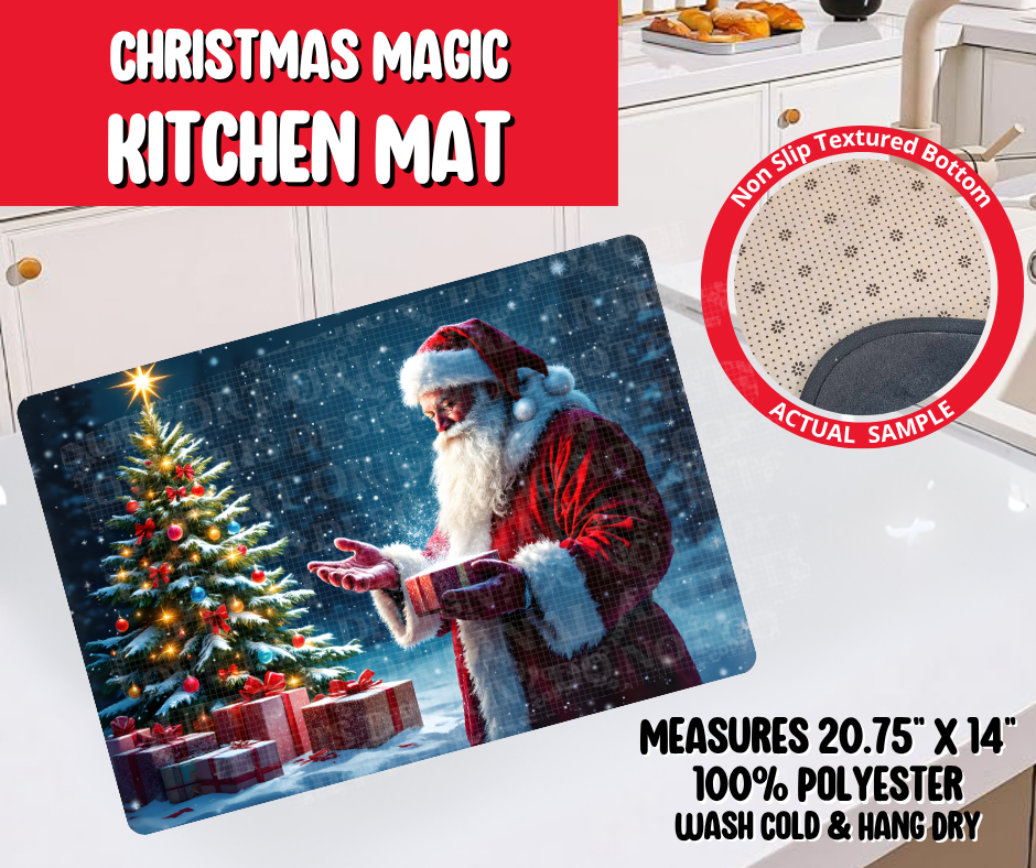 Preorder! Closes 8/20. ETA Nov. Christmas Magic Kitchen Mat