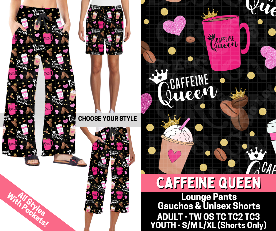 Preorder! Closes 5/28. ETA Aug. Caffeine Queen Combo Lounge Lengths