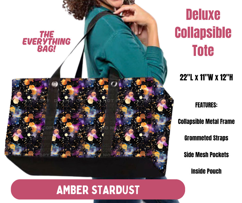 Preorder! Closes 10/8. ETA Jan. Amber Stardust Collapsible Tote