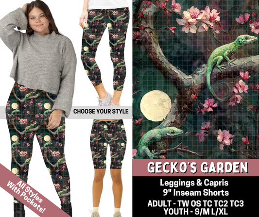 Preorder! Closes 6/11. ETA Sept. Gecko's Garden Legging Lengths