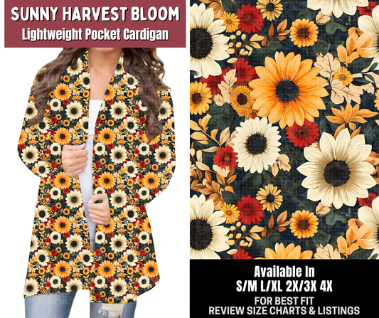 Preorder! Closes 7/23. ETA Oct. Sunny Harvest Bloom Pocket Cardigan