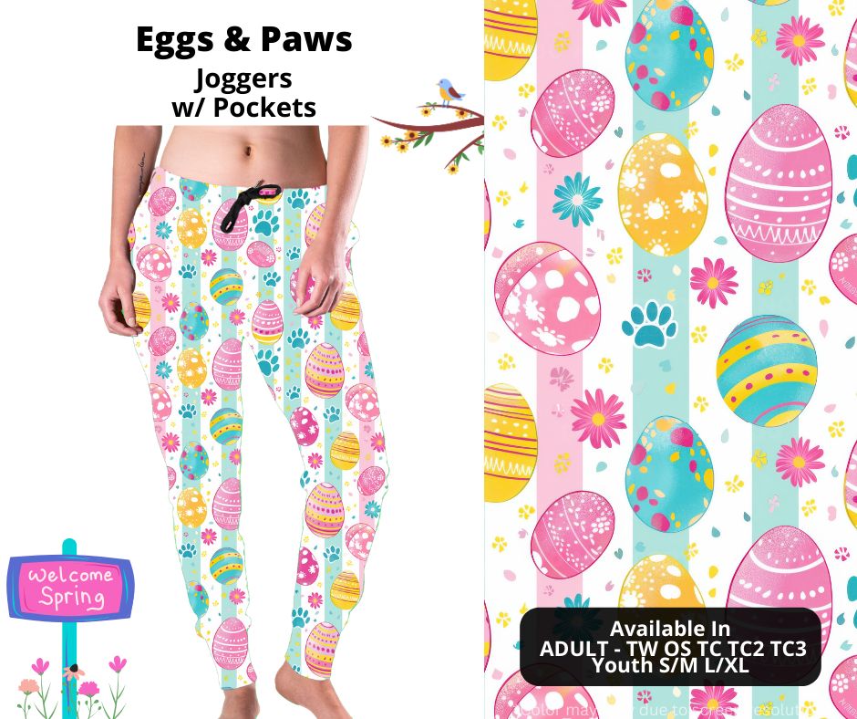 Preorder! Closes 1/22. ETA April. Eggs & Paws Joggers