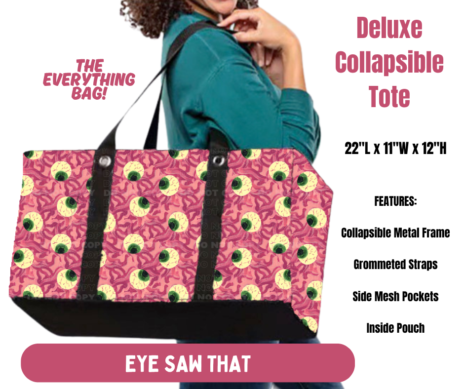 Preorder! Closes 10/8. ETA Jan. Eye Saw That Collapsible Tote