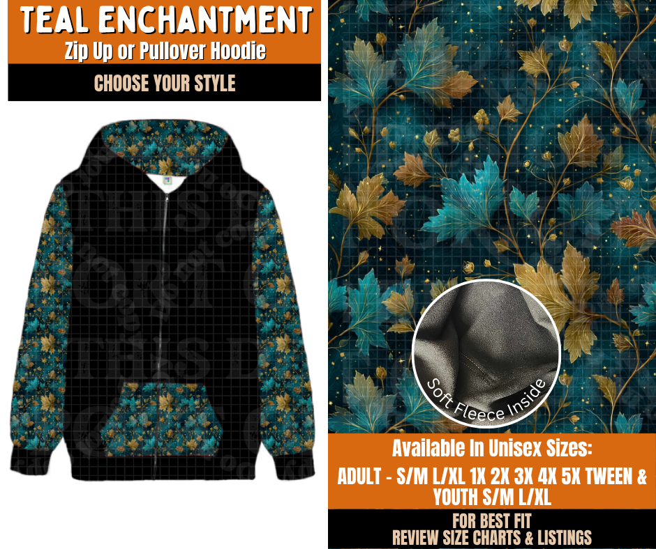 Preorder! Closes 11/2. ETA Feb. Teal Engagement Zip-Up or Pullover Hoodie