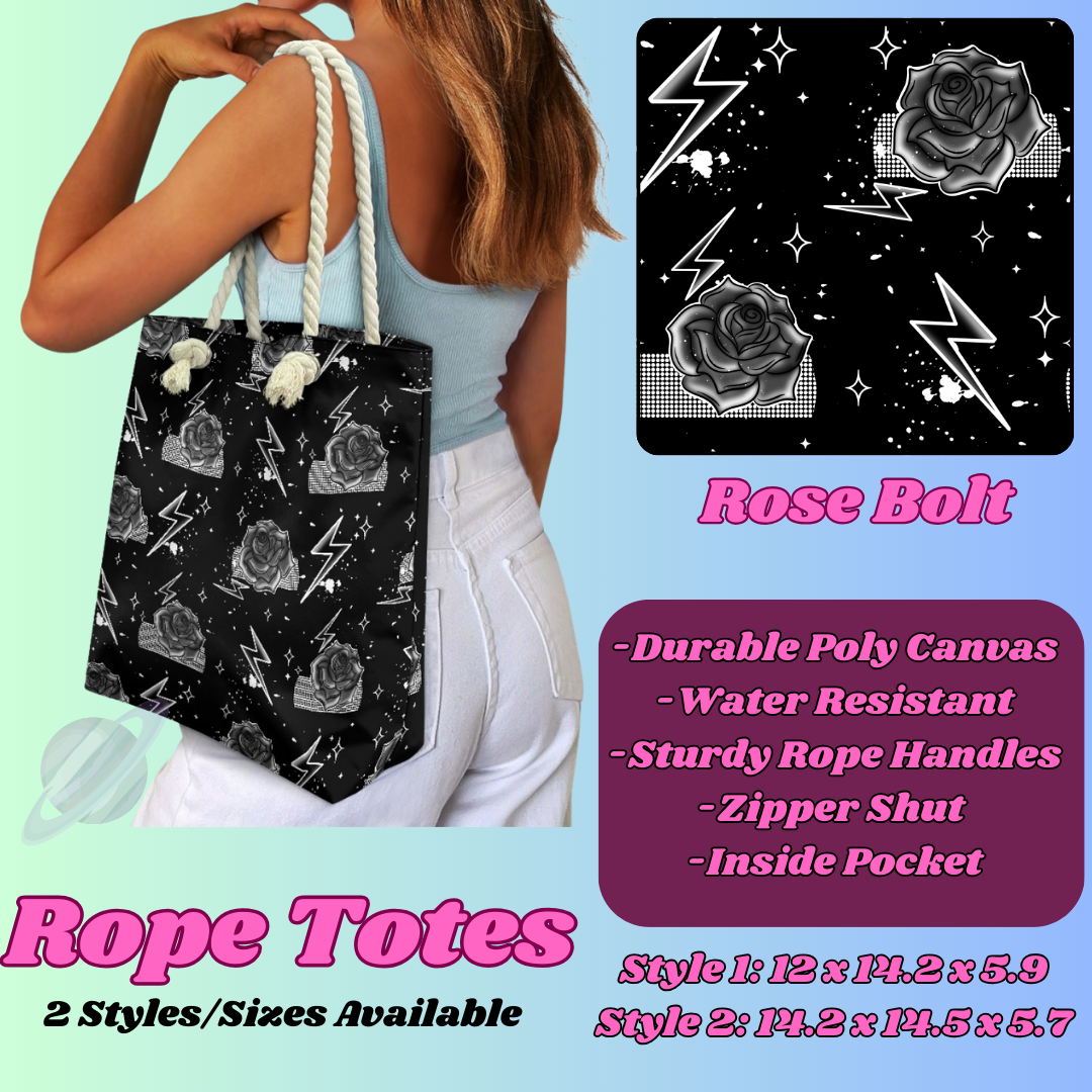 ROSE BOLT-ROPE TOTE PREORDER CLOSING 5/6