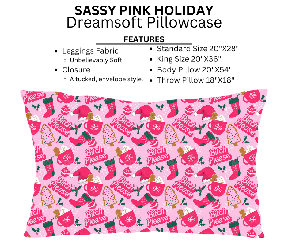 Sassy Pink Holiday Dreamsoft Pillowcases