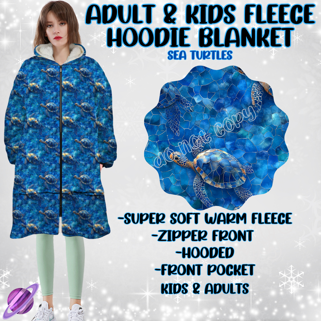 SEA TURTLES- HOODIE BLANKET RUN-PREORDER CLOSING 9/28 ETA NOV