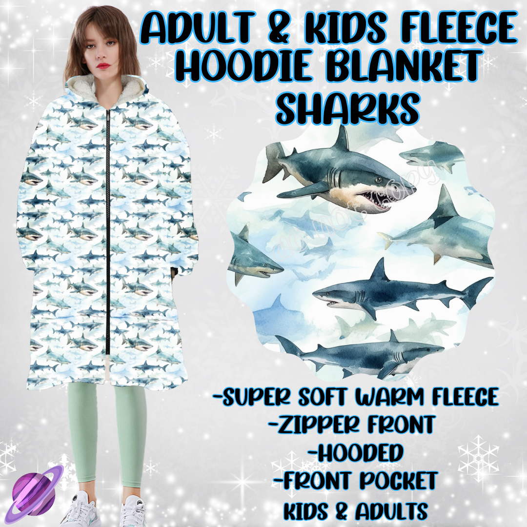 SHARKS - HOODIE BLANKET RUN PREORDER CLOSING 12/18