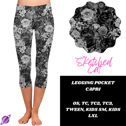 SKETCHED CAT- SUMMER RUN- PREORDER CLOSING 4/24