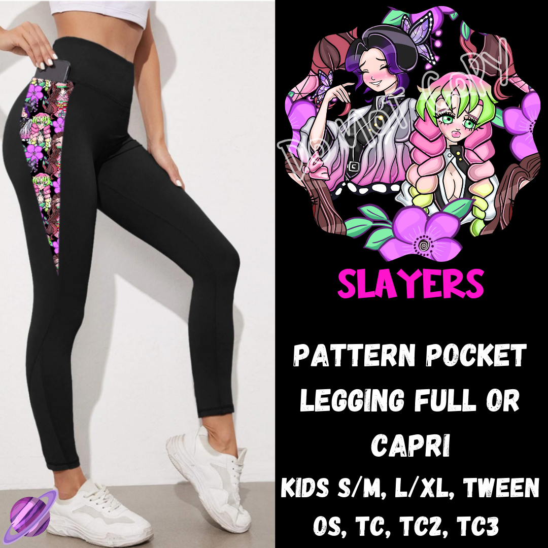 SLAYERS - LEGGING/CAPRI-ZIP UP HOODIE OUTFIT RUN PREORDER CLOSES 1/26