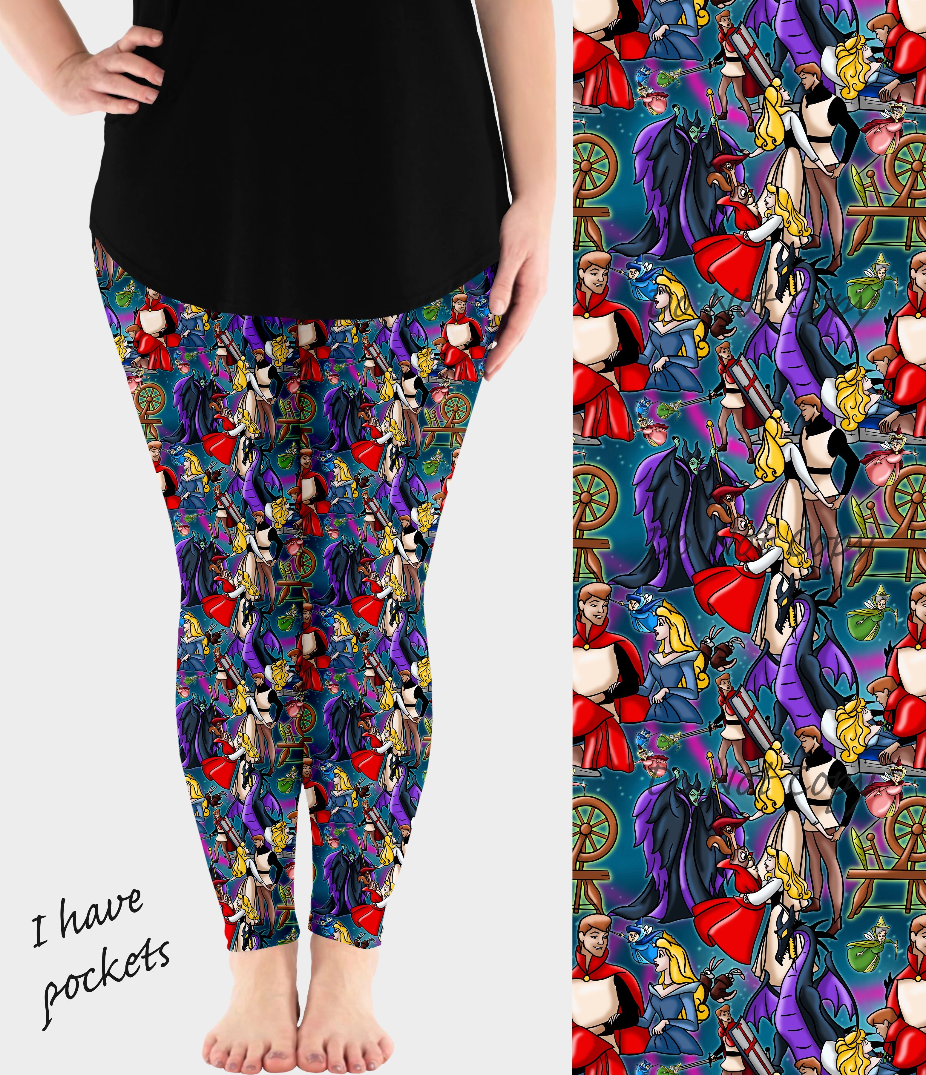 RTS - Sleep Enchantment Leggings w/ Pockets