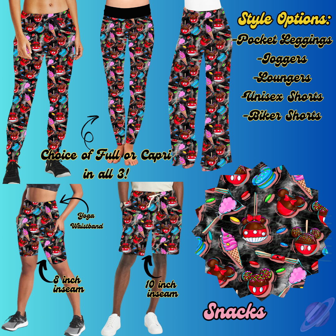 SNACKS - LEGGING/JOGGER/LOUNGER/SHORTS - BATCH 100 PREORDER CLOSING 1/20